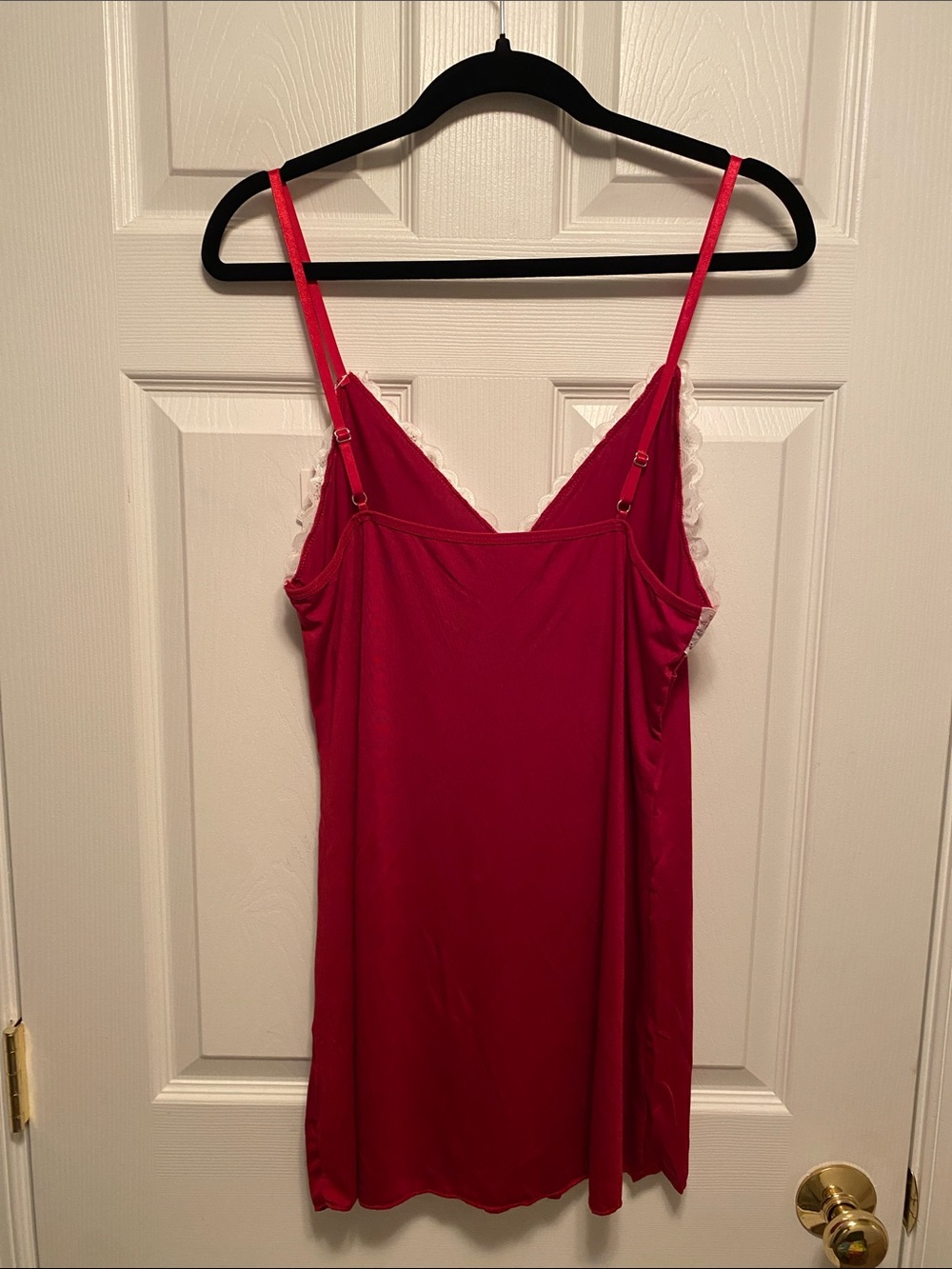 Kvlrous Burgundy Lace-Trim Slip Nightdress…size XL - Picture 2 of 6